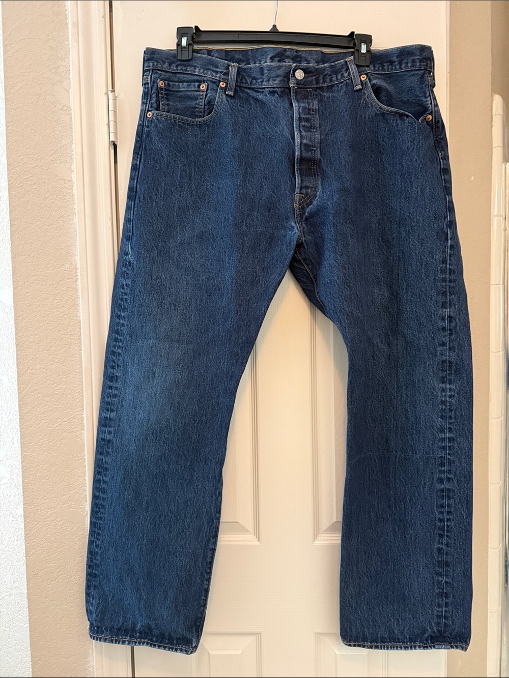 Levi's Straight Leg Dark Blue Denim Jeans